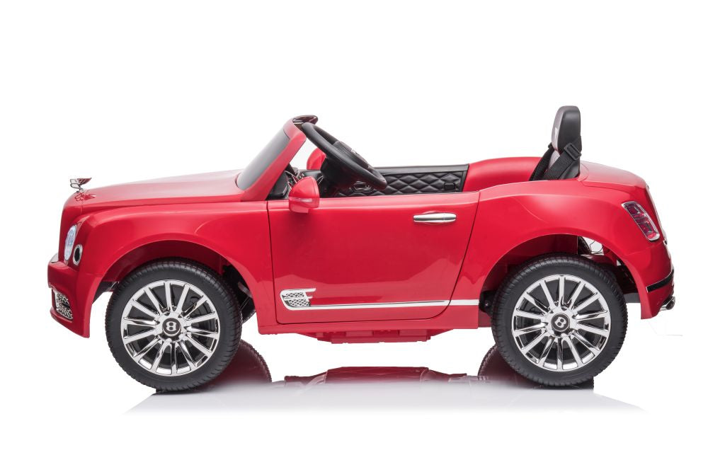 Battery car Bentley Mulsanne painted red