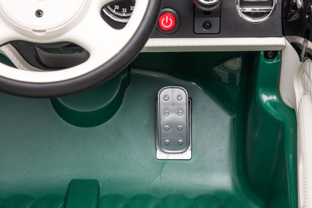 Battery car Bentley Mulsanne painted green