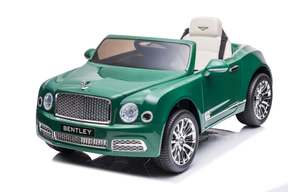 Battery car Bentley Mulsanne painted green