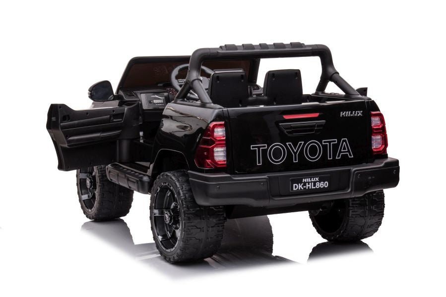 Elektro Kinderauto Toyota Hilux DK-HL860 Schwarz 4x45W 3-Gang-System