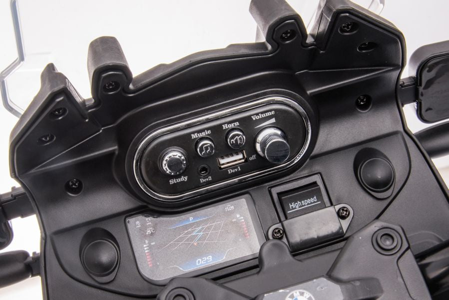 Elektro Kindermotorrad BMW GS Polizei Weiß