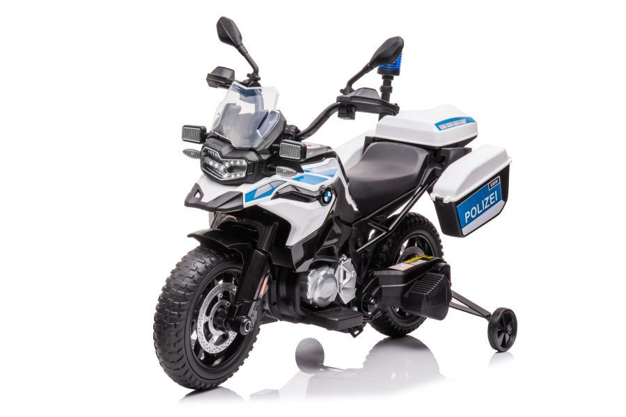 Elektro Kindermotorrad BMW GS Polizei Weiß