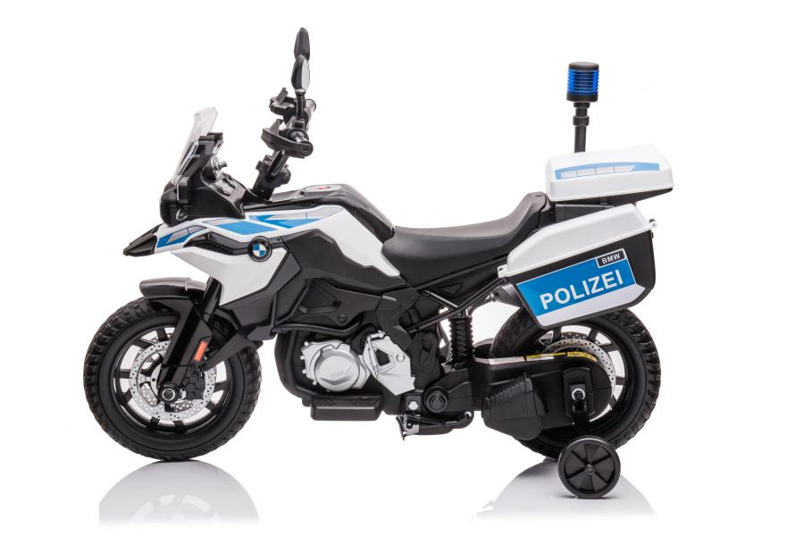Elektro Kindermotorrad BMW GS Polizei Weiß