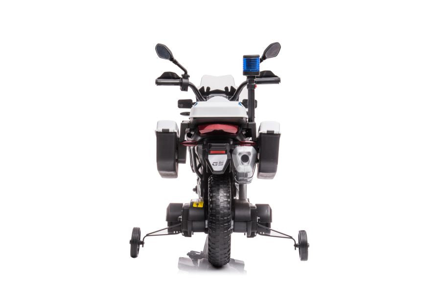 Elektro Kindermotorrad BMW GS Polizei Weiß