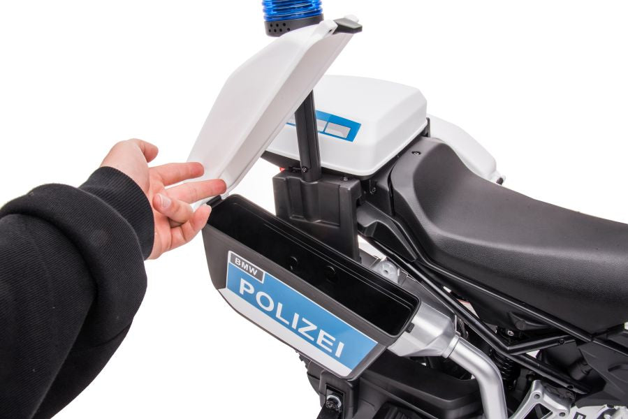 Elektro Kindermotorrad BMW GS Polizei Weiß
