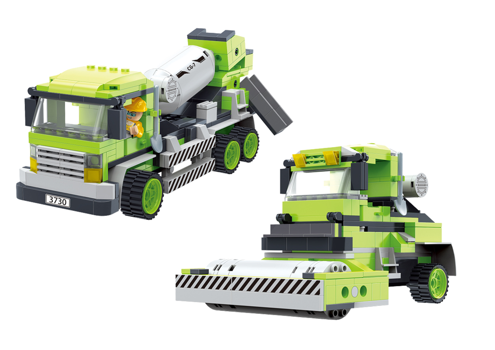 Großer Betonroller 369-teiliges Bauklotz-Set