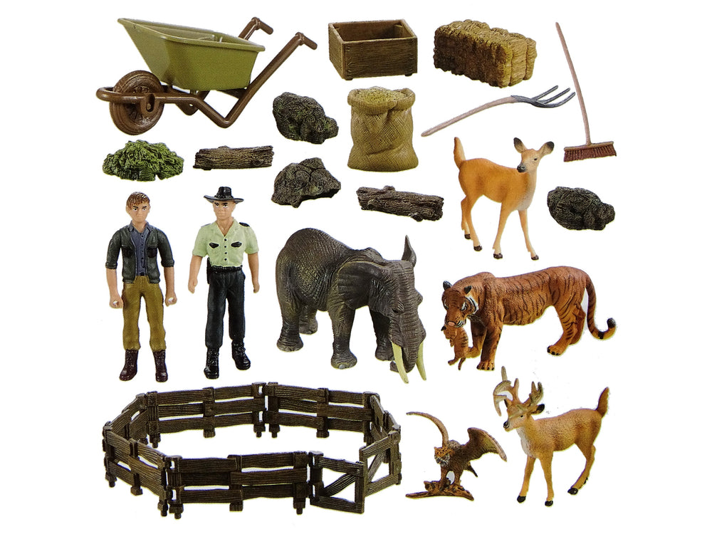 DIY-Bauernhof Bausatz Schuppen Tiere Tiger Hirsche