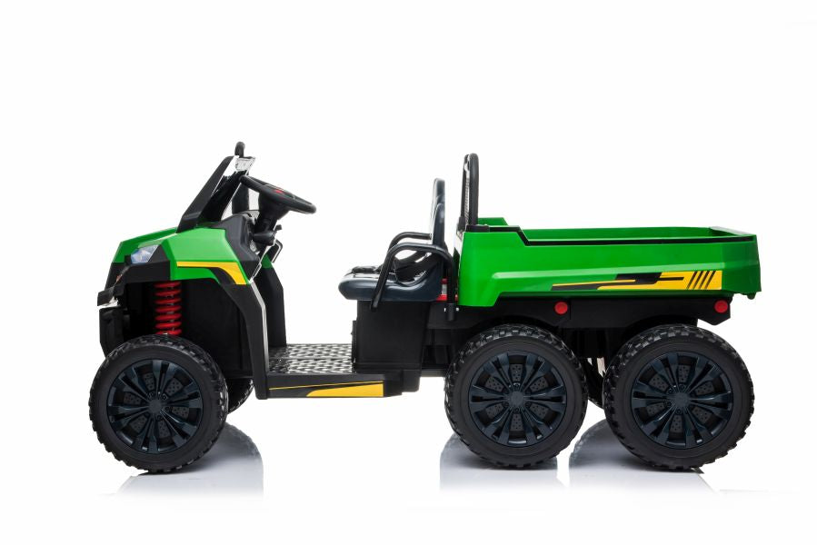 Elektro Kinderauto Bulldog A730-2 Grün-Schwarz 24V 2Sitzer