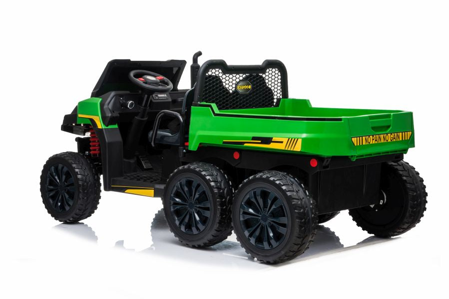 Elektro Kinderauto Bulldog A730-2 Grün-Schwarz 24V 2Sitzer