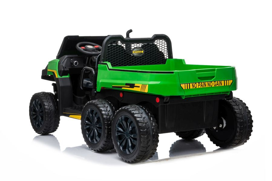 Elektro Kinderauto Bulldog A730-2 Grün-Schwarz 24V 2Sitzer