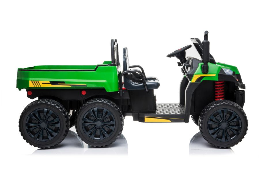 Elektro Kinderauto Bulldog A730-2 Grün-Schwarz 24V 2Sitzer
