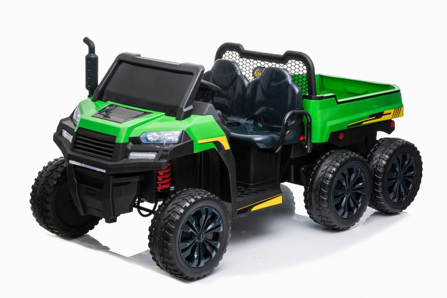 Elektro Kinderauto Bulldog A730-2 Grün-Schwarz 24V 2Sitzer