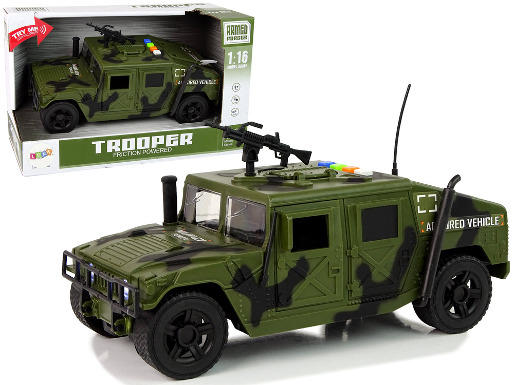 Militärfahrzeug Vorderradantrieb Dunkelmaro Spielzeug für Kinder ab 3 Jahren
