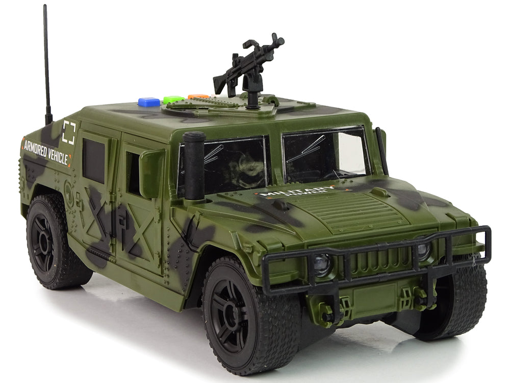 Militärfahrzeug Vorderradantrieb Dunkelmaro Spielzeug für Kinder ab 3 Jahren