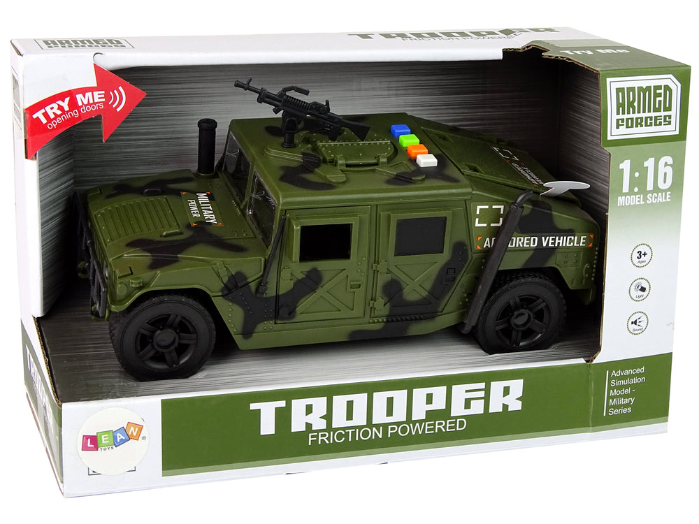 Militärfahrzeug Vorderradantrieb Dunkelmaro Spielzeug für Kinder ab 3 Jahren
