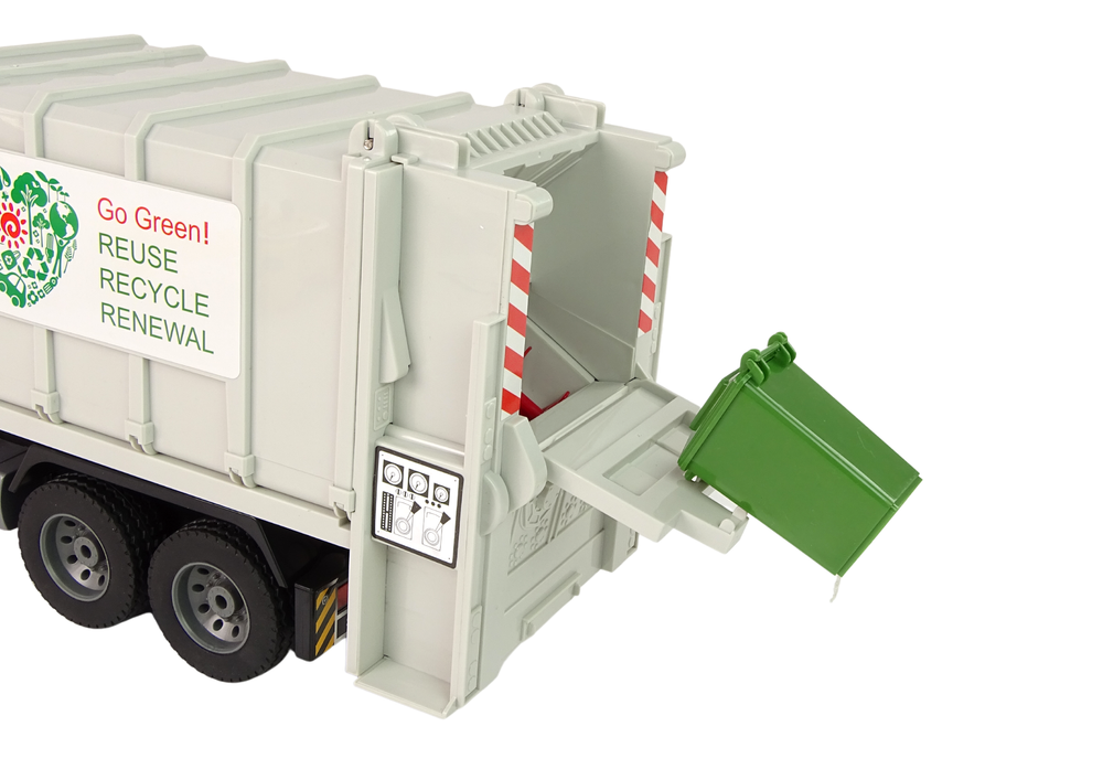 Ferngesteuerter RC Müllwagen Mercedes-Benz Antos Orange Trash Spielzeug