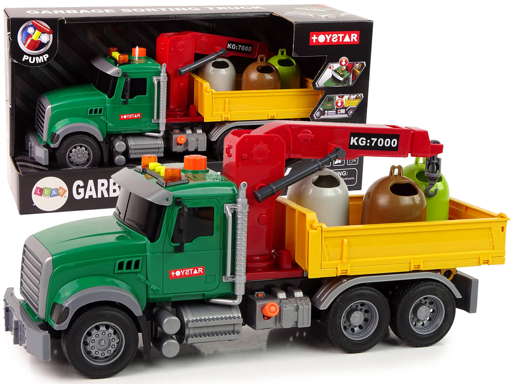 Lkw Auto Kran Transport Mülltonne Mit Sound