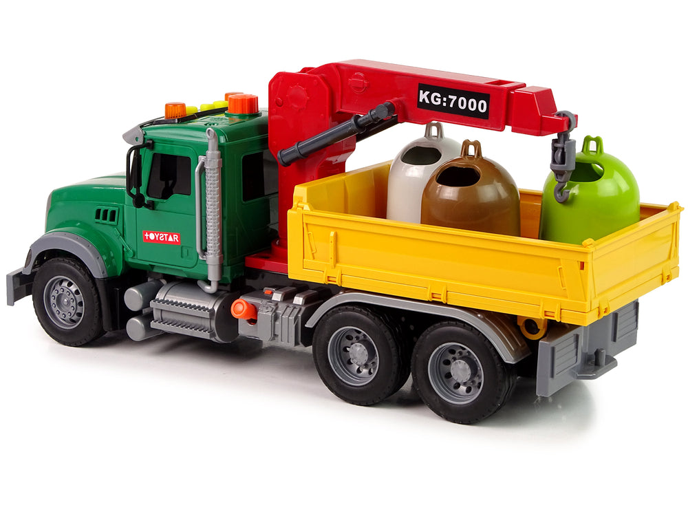 Lkw Auto Kran Transport Mülltonne Mit Sound