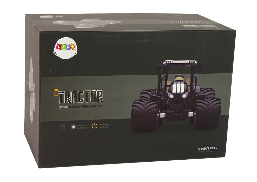 Ferngesteuerter Traktor R/C Schwarz 2.4G Metall Spielzeug