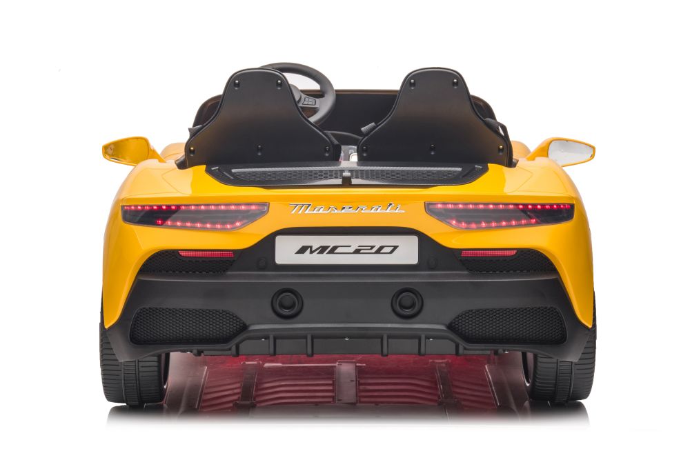 Elektro Kindermotorrad Maserati MC20 Gelb 24V 2Sitzer