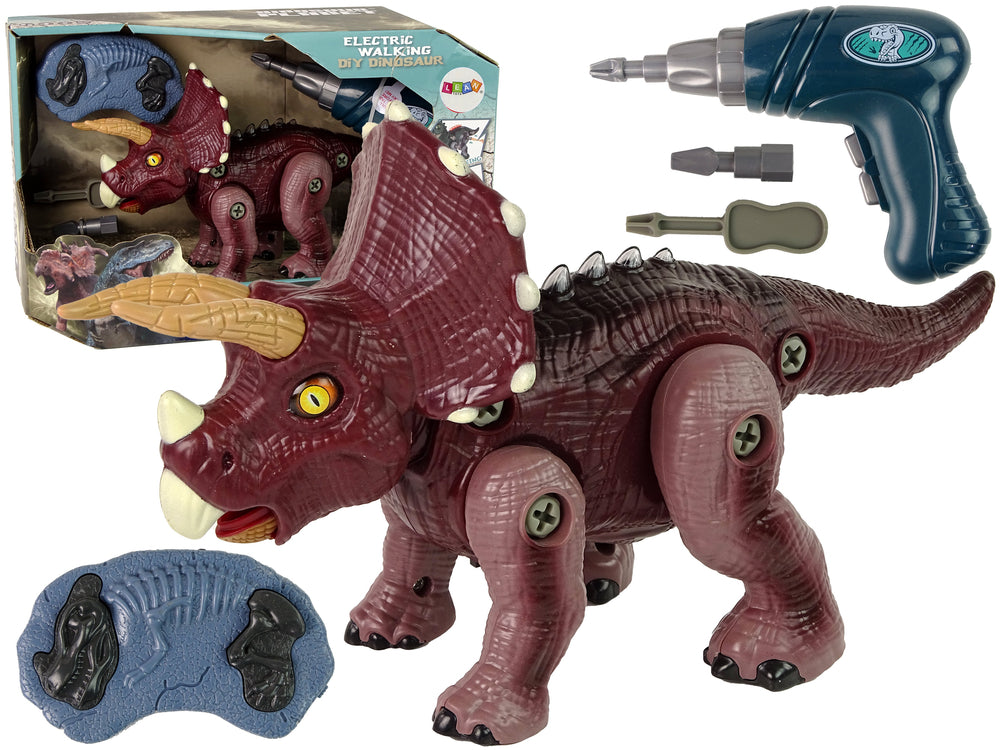 Spinnender Dinosaurier Mit Bohrer Aus Kunststoff