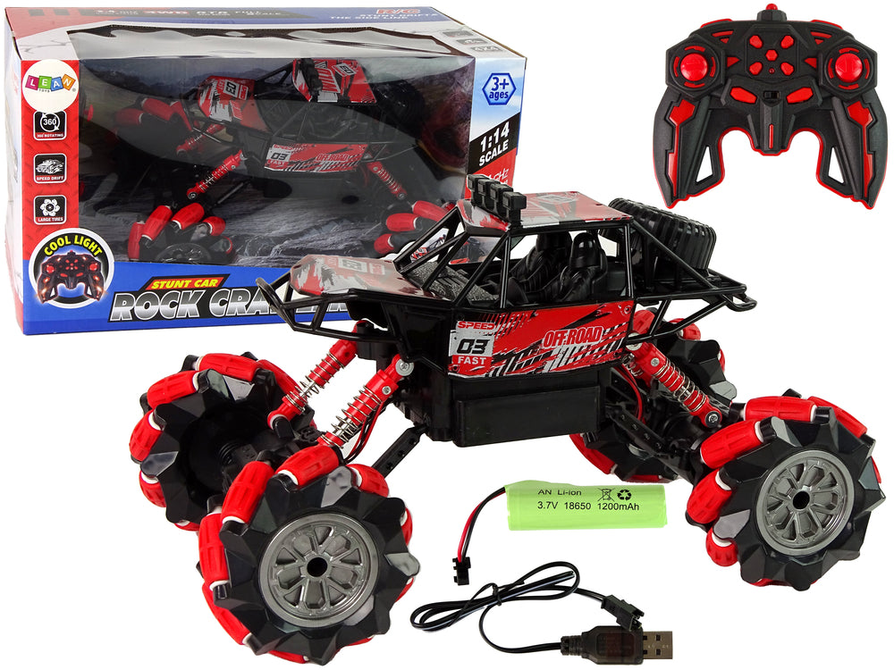 Ferngesteuertes Geländewagen Spielzeugauto R/C 1:14 Rot