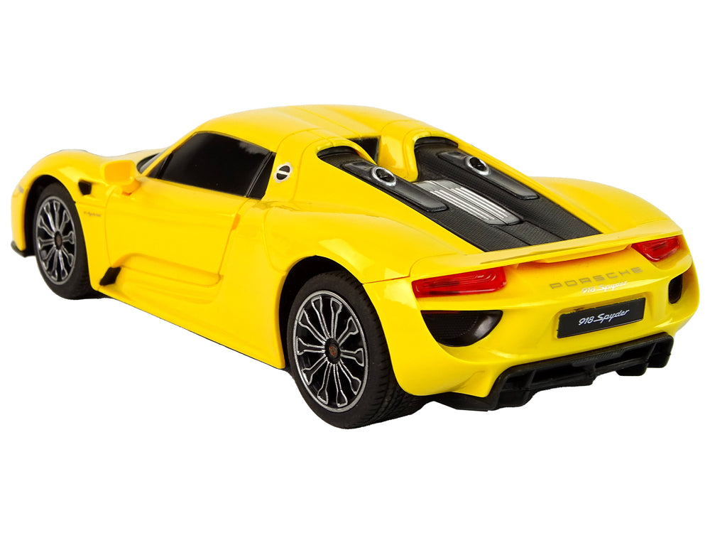Ferngesteuertes Spielzeugauto Porsche 918 1:24 Rastar Gelb