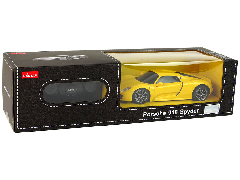 Ferngesteuertes Spielzeugauto Porsche 918 1:24 Rastar Gelb