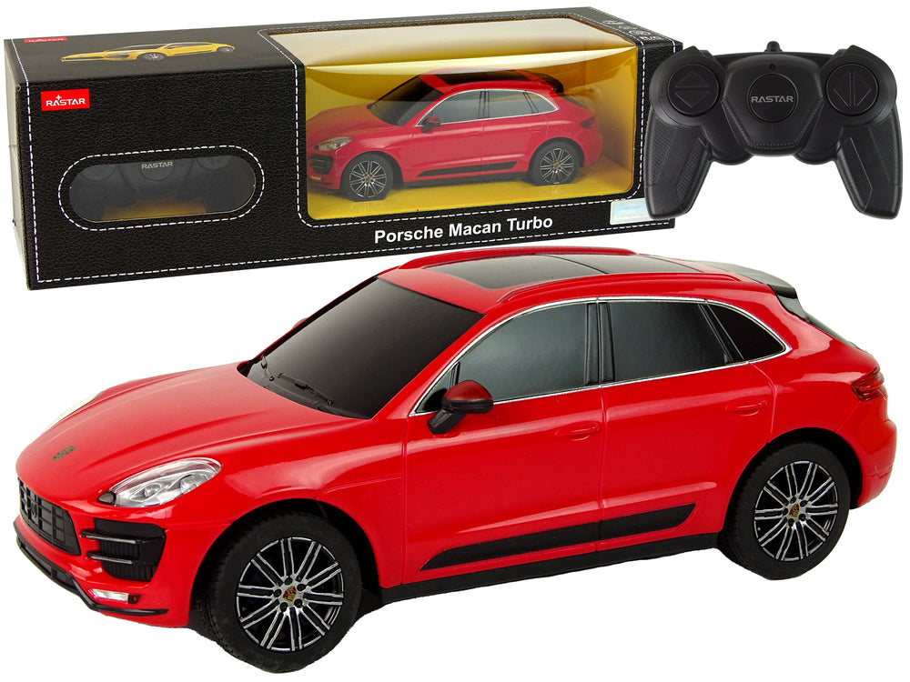 Ferngesteuertes Spielzeugauto Porsche Macan Turbo 1:24 Rastar Rot