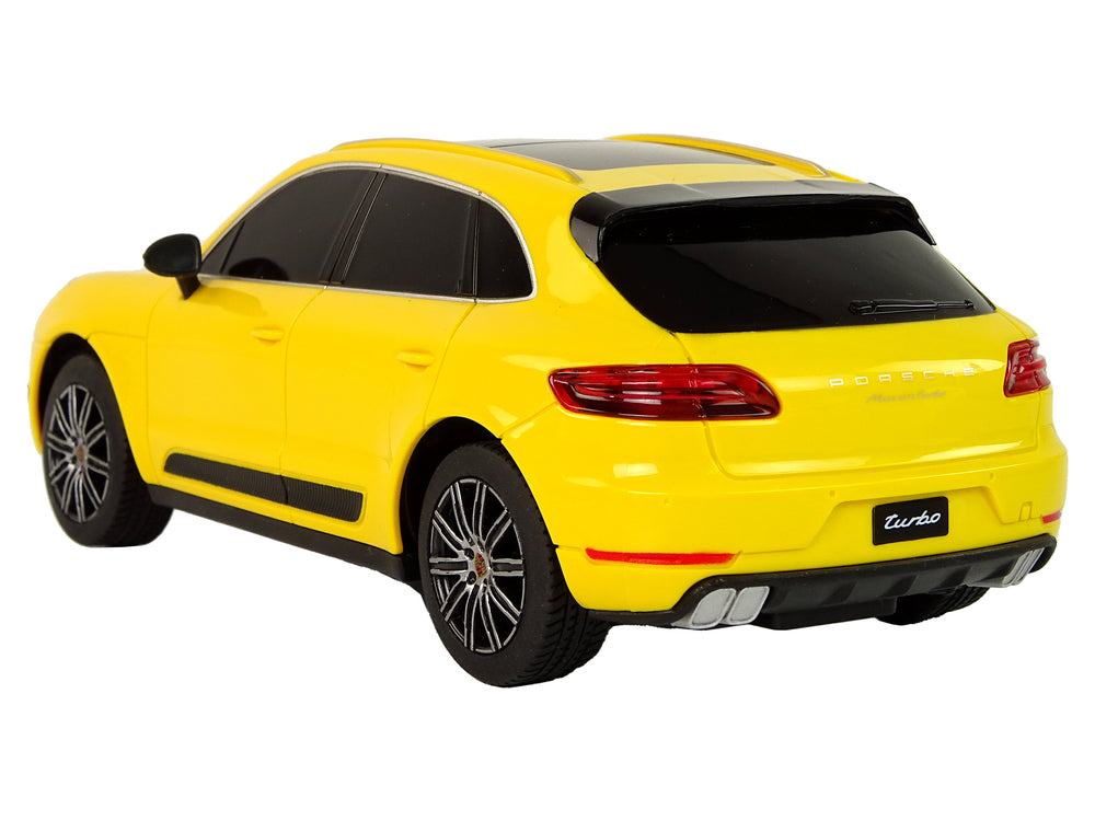 Ferngesteuertes Spielzeugauto Porsche Macan Turbo 1:24 Rastar Gelb