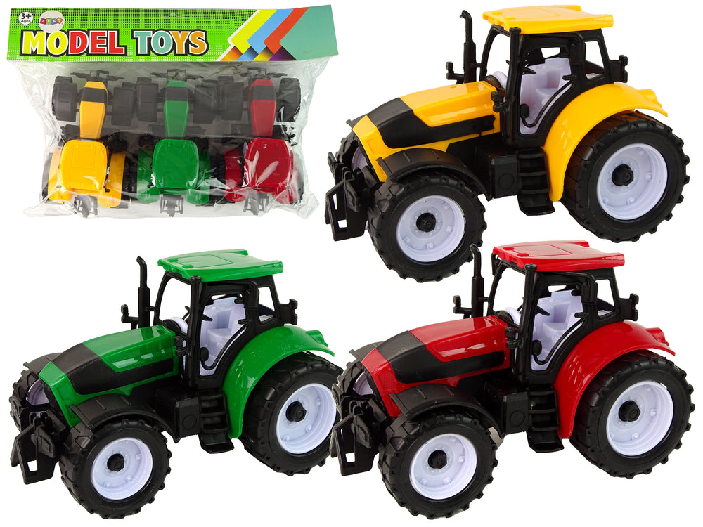 Tractor Set Farm 3 colored parts