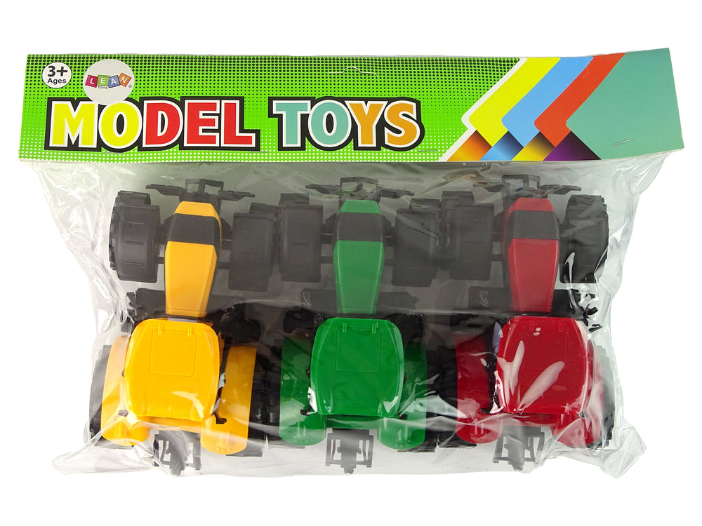 Tractor Set Farm 3 colored parts