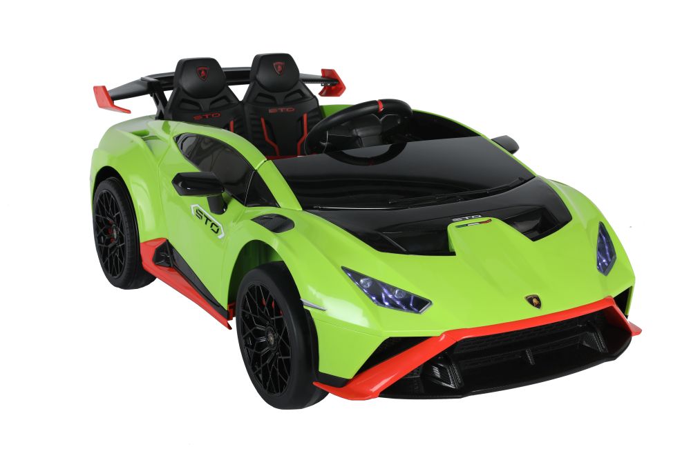 Autobatterie Lamborghini STO Drift Grün 24V 4,5Ah Mit 2x45W Motor