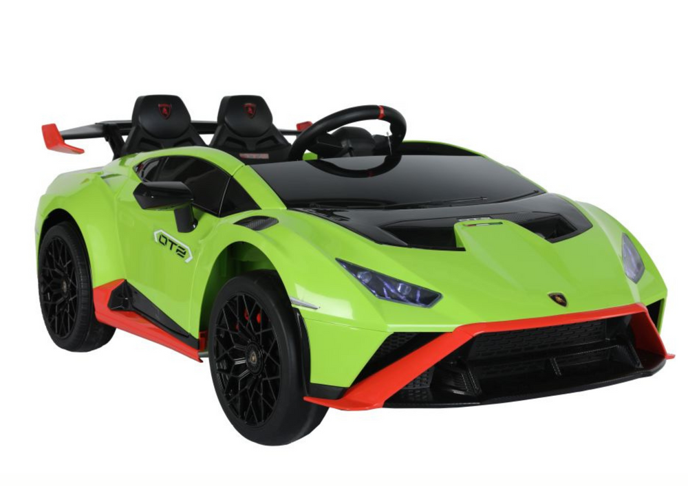 Autobatterie Lamborghini STO Drift Grün 24V 4,5Ah Mit 2x45W Motor