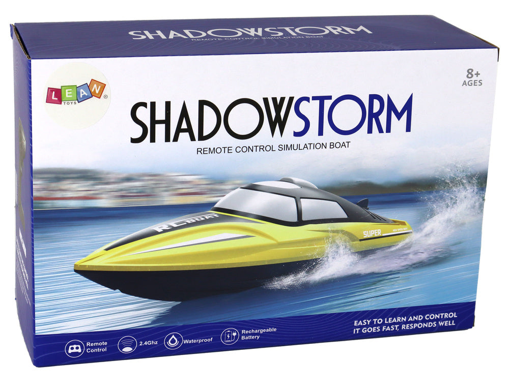 Ferngesteuertes Motorboot R/C 2.4G Gelb