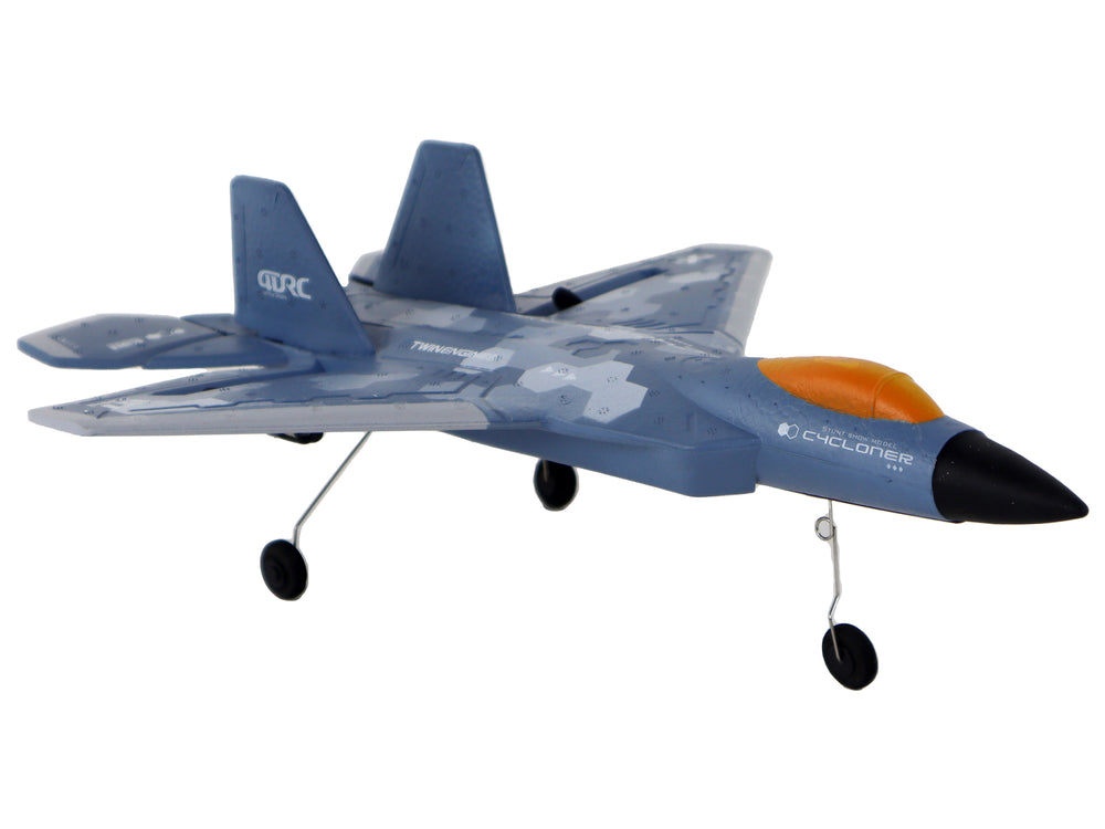 Ferngesteuertes Flugzeug R/C 4D-G7 Beleuchtung Groß Blau