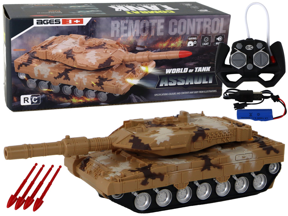 Ferngesteuerter RC Panzer 27MHz Gelb Spielzeug для Kinder