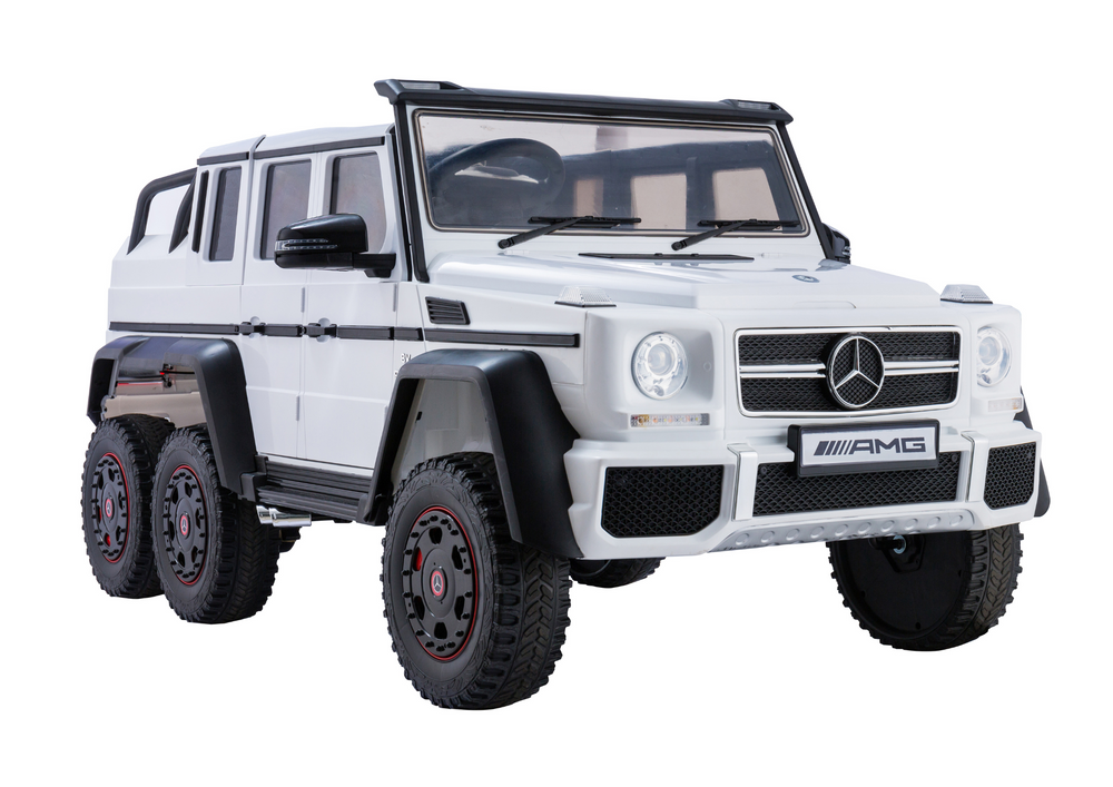 Elektro Kinderauto Mercedes G63 6x4 24V Weiß