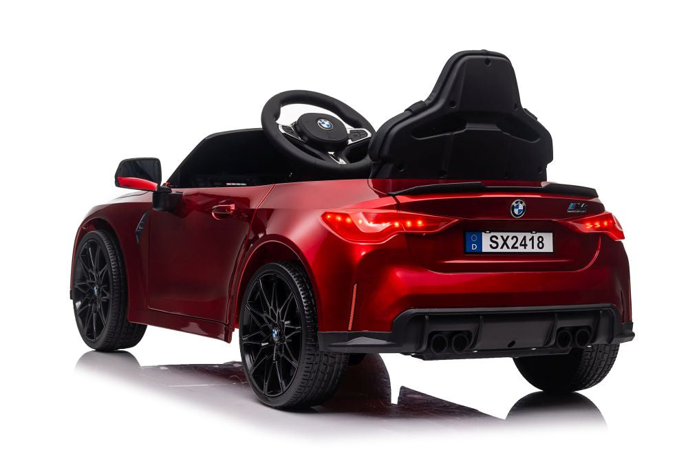 Elektro Kinderauto BMW M4 Rot Lackiert 12V 2x45W