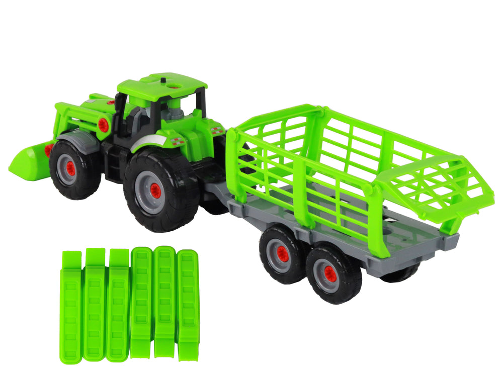 Traktor-Traktor zum Selbermachen mit Sattelauflieger-Landmaschinen-Schraubendreher