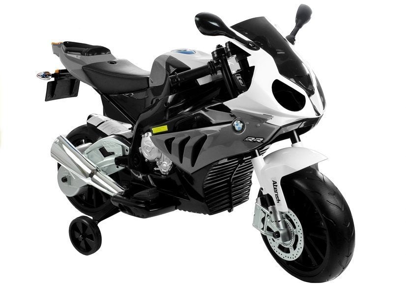 Elektro Kindermotorrad BMW S1000RR Silbern 24V
