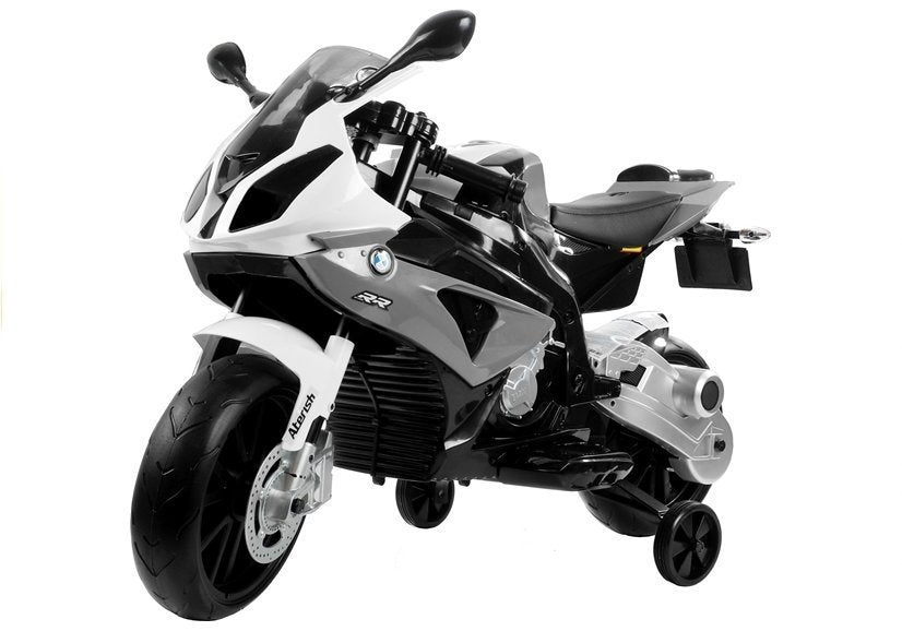 Elektro Kindermotorrad BMW S1000RR Silbern 24V