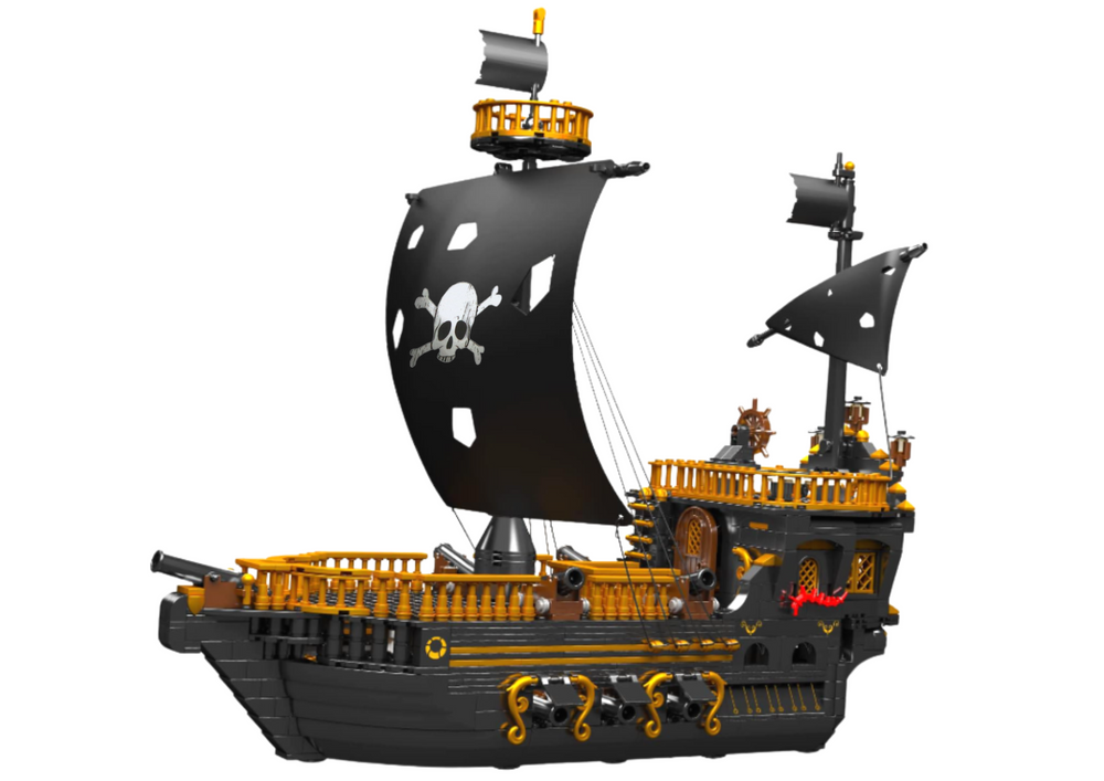 Pirate Ship Shipbuilding Blocks 1288 Elements