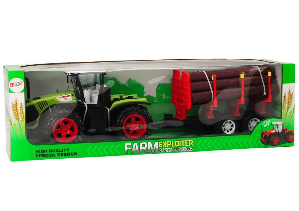 Agricultural tractor with timber trailer 9 Bali Trees Green Drive