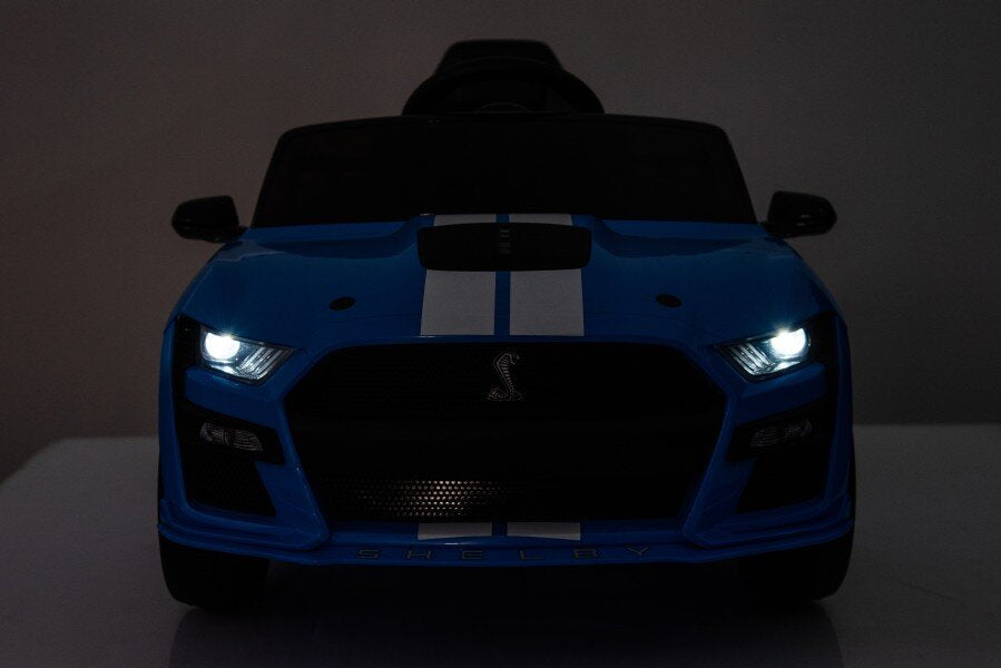 Batteriebetriebenes Fahrzeug Ford Mustang GT500 Shelby Blau 12V