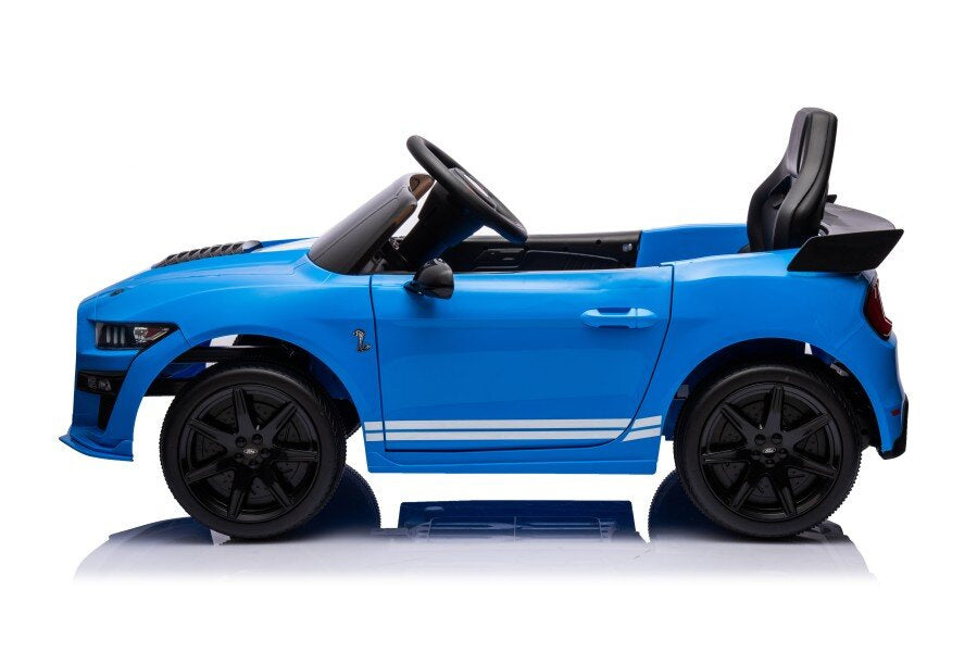 Batteriebetriebenes Fahrzeug Ford Mustang GT500 Shelby Blau 12V