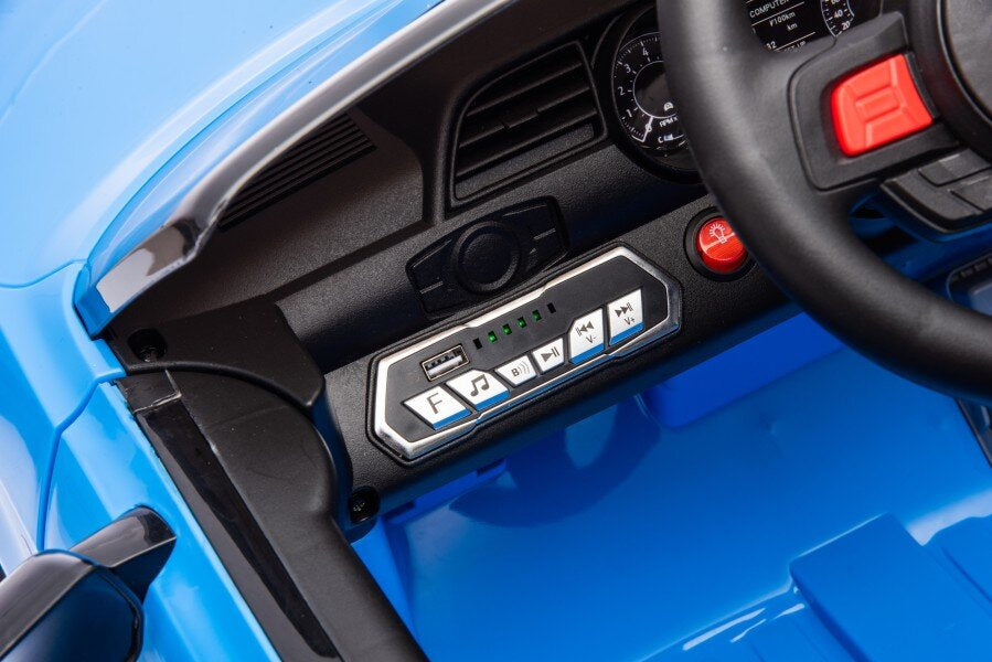 Batteriebetriebenes Fahrzeug Ford Mustang GT500 Shelby Blau 12V