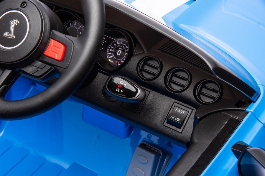 Batteriebetriebenes Fahrzeug Ford Mustang GT500 Shelby Blau 12V