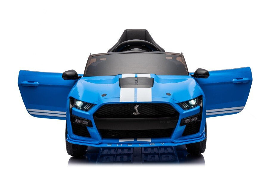 Batteriebetriebenes Fahrzeug Ford Mustang GT500 Shelby Blau 12V