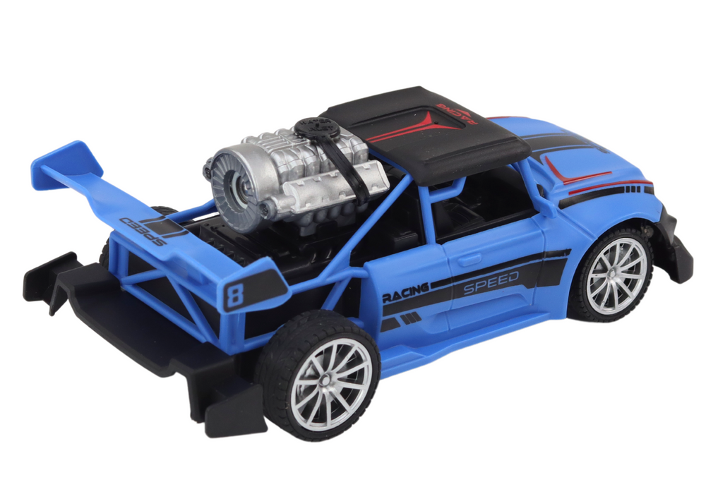 Ferngesteuertes Spielzeugauto 1:20 Mit Raucheffekt Und Blauen Lichtern